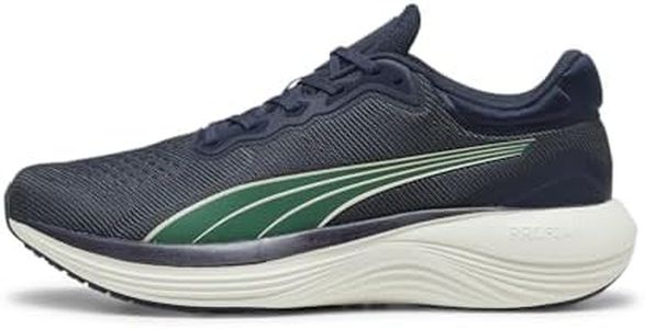 PUMA Mens Scend Pro Running Shoe, Navy/Gray/Vine