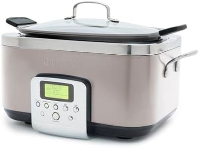 GreenPan Elite 8-in-1 Programmable 6QT Electric Slow Cooker, Dishwasher Safe Lid & Removable Crock, PFAS-Free Healthy Ceramic Nonstick Multi-Cooker, Sear, Sauté/Brown, Steam Basket, Roast, Clay