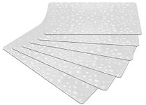 Kuber Industries Diamond Texture Fridge Mat Set Of 6|Water Proof Refrigerator Drawer Mat|Reusable & Washable|Multipurpose Mat for Kitchen (Transparent)