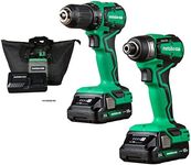 Metabo HPT 18V MultiVolt™ Sub-Compact Driver Drill/Impact Cordless Combo Kit | High Torque | Brushless Motor | Lifetime Tool Warranty | KC18DDXS