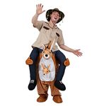 Wicked Costumes Carry Me® Kangaroo Adult Fancy Dress Costume - One Size