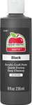 Apple Barrel Acrylic Paint in Assorted Colors (8 Ounce), 20404 Black, 236 ml (Pack of 1)