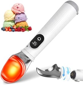 Heated Ice Cream Scoop, Rechargeable Electric Scooper for Hard Ice Cream