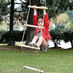 Wooden Ladder for Kids for Physical Activity/Rope Climbing Ladder Indoor/Outdoor for Kids - Ninja Ladder, Kid Ladder for 4 to 10 Years