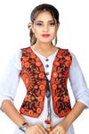 Shivam Fashion Cotton Embroidered Traditional Rajasthani Design Cotton Blend Jackets for Women Every Festival & Occasion (Black, XL)