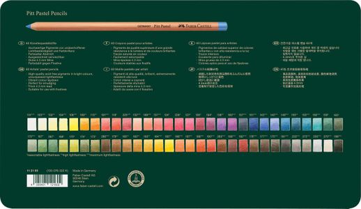 Faber-Castell Pitt Pastel Pencils Set – 60 Colors