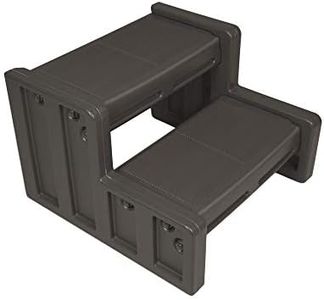 Vinyl Works 22 Inch Junior Resin Multi Purpose Home Garden Garage Spa and Hot Tub Steps, Mocha