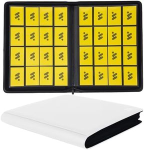 MORABTO Premium 1000+ Pockets Card Binder,16 Pockets Card Binder Ringless Side Loading Trading Card Album Folder for TCG -White