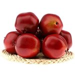 Gresorth 6pcs Lifelike Artificial Pomegranet Decoration Fake Pomegranate Fruit for Home Party Kitchen Christmas Festival Show