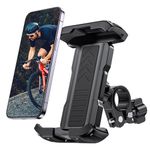 Miracase Bike Phone Holder, Selfie-Friendly Bike Phone Mount, One-Touch Locking Bike Phone Holder Handlebar,Compatible with iPhone Samsung Google and All 4.7''-6.8'' Phones