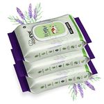 PUPPEE Wipe ME Anti-Bacterial Wet Wipes for Dogs & Cats | Cleansing, Deodorising & Grooming Wipes | Lavender Essential, Vitamin E & Olive Oil | Natural Extracts & Actives (Pack of 3)