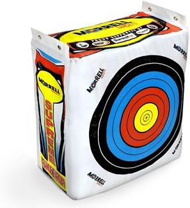 Morrell Weatherproof Supreme Range Adult Field Point Archery Bag Target with NASP Scoring Rings, Nucleus Center, and IFS Technology, M-119 White