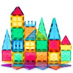 YIKUMO Magnetic Building Blocks, 60 PCS Kids Magnetic Tiles Set - Building Construction Educational Magnet Toys Gift for Boys And Girls Age 3 4 5 6 7 Year old…