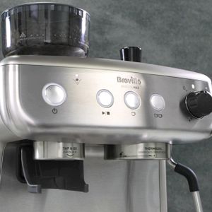 Breville Barista Max Espresso Machine – Integrated Grinder, Silver