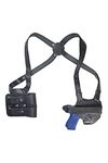 VlaMiTex S1M2 Leather Shoulder Holster for Glock 17 19 22 23 25 31 32 38 44 45 48 Black