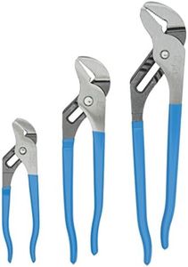 Channellock 3 Piece 9-1/2-Inch, 6-1/2-Inch, and 12-Inch Tongue and Groove Plier Gift Set