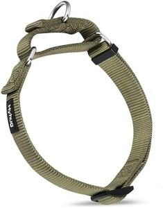 Hyhug Durable Nylon Choke Collar, Suitable for Daily use and Training of Small, Medium and Large Dogs (Medium, Military Green)