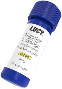 Lucy Nicotine Lozenges 4mg 8 Pack (216 Count, 27 per Bottle), Cleaner Nicotine, Great Taste, Nicotine Alternative, Convenient (Citrus)