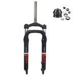 CDHPOWER Bike 26" x 4" Fat Suspension Fork 26 inch Fat 4.0" tire w/ 1-1/8" Headset Combo,Disc Brake,Black (Black 26inch* 4.0" tire)