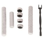 Pinafresa for Polymer Clay Texture Roller Set-Vine& Rainbow Pattern for Pottery Stamps for Polymer Clay Earring Jewelry Creation