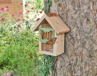 Wildlife World Butterfly Barn Garden Habitat - Wooden House for Butterflies, Moths & Lacewings