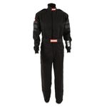 RaceQuip 110006 110 Series X-Large Black SFI 3.2A/1 Single Layer One-Piece Driving Suit