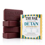 Clarity Labs | DETAN BRIGHTENING SOAP | (Pack of 4) | Tan Removal | KOJIC ACID SOAP | Niacinamide | Vitamin C Kojic | Dark Spot Removal | Even Skin Tone | Glowing Brighter Skin | Reduces underarm pigmentation