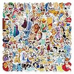 100Pcs Disn_ey Character Stickers for Water Bottles Tumbler Luggage Skateboard Bumper Scrapbook Mug, Sticker Gift for Kids Teens Adults