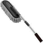 ZUDELLA Car Cleaning Soft Brush Ideal as Mop Duster,Washing Brush with Long Handle,Dust Cleaner Car Wash Brush with Handle,Soft Brush Scratch Free,Cleaning Dashboard Multipurpose- (car Dusters)