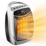 GiveBest Digital Space Heater, 1500W/750W Portable Fast Heating Electric Ceramic Heater with 4 Modes, Timer, Overheating & Tip-Over Protection, ETL Listed, Portable Heater for Indoor use,Bedroom,Desk