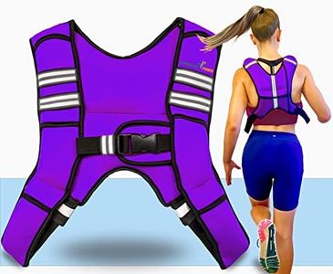 Gymnastics Power - Weighted Vest 25lb, 35lb, 45lb Removable Iron Weights for Men and Women Workout for Calisthenics and Fitness Sport Training (12 LB - Purple)