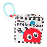 Sassy Peek-A-Boo Activity Book | Developmental Book for Babies with High Contrast and Crinkle Pages | for Ages Newborn and Up