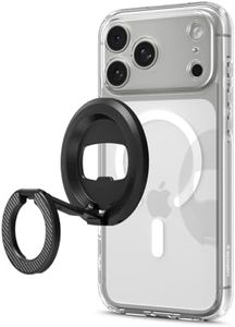SPIGEN MagSafe Ring Stand for iPhone 17 16 15 14 13 12 Pro Max Air Pixel 10 Pixelsnap MagSafe Case Phone Holder, O-Mag MagFit Double Sided Magnetic Ring 360 Rotation Kickstand Steel Opener (Black)