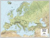 National Geographic: Europe Physical - 28 x 22 inches - Laminated