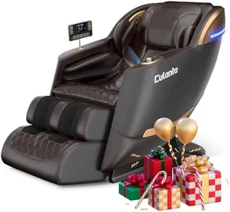 Culanta Massage Chair Full Body, Zero Gravity SL-Track Shiatsu Massage Recliner Chair with Body Scan, Airbags, Foot Rollers, Deep Yoga Stretch, Heating (U1-Brown)