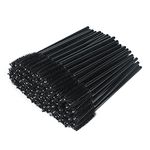 G2PLUS 100 PCS Black Eyelash Brushes Spoolies - Eyebrow Spoolie Brushes -Disposable Mascara Wands - Eyelash Extension Brushes for Extensions