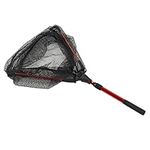 SUNGOOYUE Fish Landing Net, Aluminum Alloy Hex Structural Mesh Foldable Extended Handle Fishing Net for Kayak Saltwater