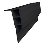 Dock Edge Full Face PVC Profile Dock Guard, Black, 16'