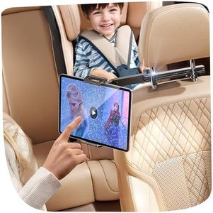 LISEN 2025 Tablet Holder for Car Headrest Backseat [3 in 1 Extension Arm] iPad Car Mount Back Seat for Kids, Road Trip Essentials for Long Trips for 4.7-11.9" iPad Pro Air Mini Galaxy Tablet etc