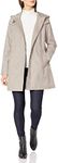 Cole Haan Women's Hooded Trenchcoat, Pearl Grey, Small