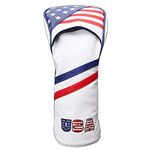 Golf Stars and Stripes Flag Headcover Driver Head Cover for Callaway Adams Taylormade Odyssey Driver Fairway Wood Hybrid