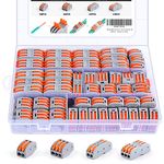 Zhushan 80 PCS Lever Nut Connectors, Compact Splicing Wire Nut Connectors Assortment Pack Lever Connector Kit,Electrical Push-in Universal Quick Wire Terminals