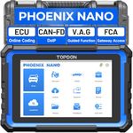 TOPDON Car Diagnostic Scan Tool Phoenix Nano, ECU Coding, All System Diagnostics, Bi-Directional Control, 32+ Reset Services, CAN FD & DoIP, 2 Years Free Updates