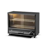 HOTLINE PRO Electric Hot Case Sliding Door/Patties Warmer/Food Warmer Oven Outer Door Glass (Black)-1 Year Warranty