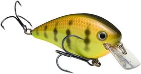 Strike King Square Bill 2.5 Crankbait, Chartreuse Perch, 5/8-Ounce