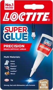 Loctite Precision Super Glue 5g – Clear Fast-Setting Liquid Adhesive for Wood, Metal, Rubber