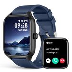 SOUYIE Smart Watch for Men Women, Infrared True Blood Oxygen Monitor, 1.96" HD Smartwatch with Heart Rate, Blood Pressure, Sleep, IP67 Waterproof Fitness Tracker Compatible for Android iPhone iOS Blue