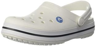 crocs unisex-adult Crocband Clog C White Clog - 6 UK Men/ 7 UK Women (M7W9) (11016-100)