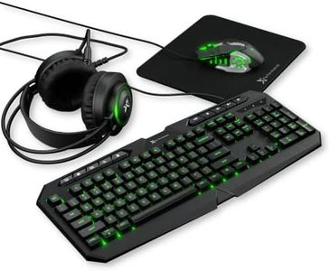 Gaming Keyboard and Mouse and Headset and Mouse Pad, X9 Performance 4 in 1 RGB Gaming Bundle Set Up - Gaming Mouse and Keyboard Combo Kit Works with Xbox One, PS5, PS4