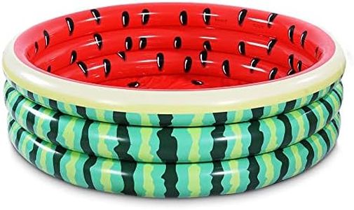 XFlated Kiddie Pool 5 Feet Watermelon Durable Inflatable Pool for Kids, Large Baby Pool Water Play Pool and Ball Pit for Indoor or Outdoor